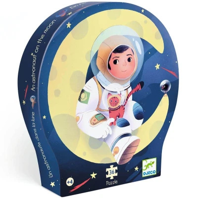 Afbeelding van Djeco puzzel astronaut op de maan 36st