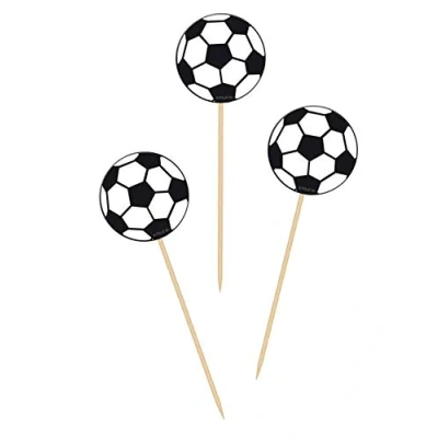 Afbeelding van Voetbal Prikkers klein 8cm 20 stuks