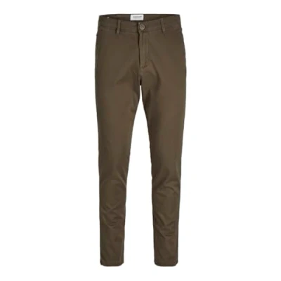 Image de JACK &amp; JONES Jpstmarco Jjbowie Noos Pantalon chino pour homme, Beige foncé, 29W / 34L