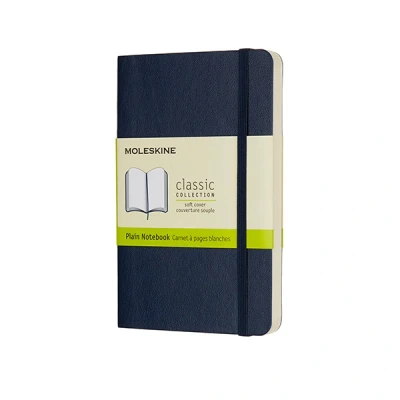 Image de Carnet blanc poche souple saphir