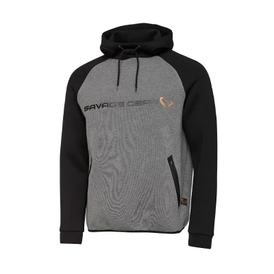 Afbeelding van Savage Gear Tec Foam Hoodie Dark Grey Melange M Vis trui