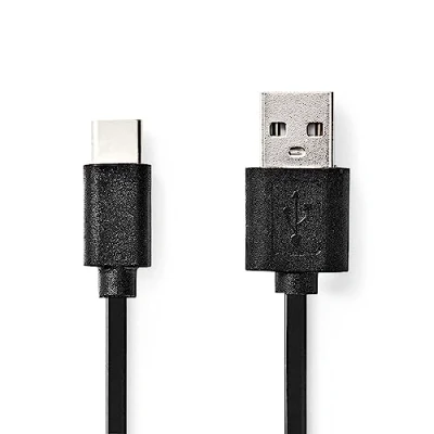 Afbeelding van Nedis Ccgl60600Bk20 Usb Kabel 2.0 A Male C&amp;Trade; 15 W 480 Mbps Vernikkeld 2.00 M R