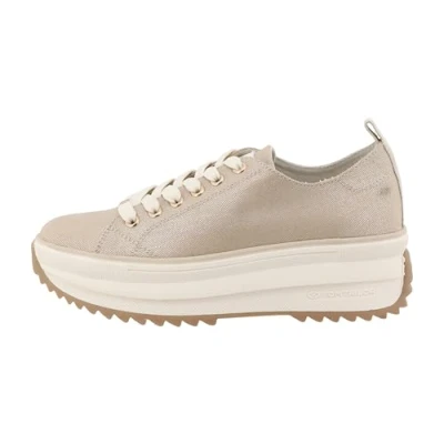Afbeelding van TOM Tailor Sneakers laag, Dames, Maat: 42, Gold Textiel