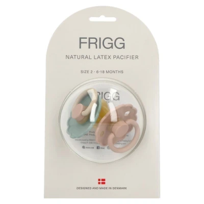 Afbeelding van Frigg Daisy Fopspeen 6 18 mnd (2 stuks) Blooming R.Gold/Willow