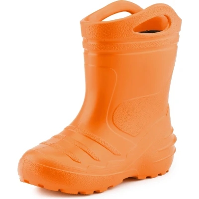 Afbeelding van Ladeheid KL051 Lichte regenlaarzen van thermisch rubber, gevoerd, voor meisjes en jongens, Oranje