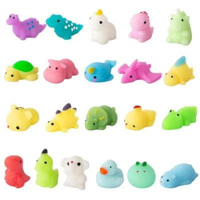 Afbeelding van Kawaii 21 stuks schattige Mochi knijpspeelgoed, anti stress, voor kinderen en volwassenen, klein cadeau kinderverjaardag, klasprijzen, feestcadeau, paaseieren