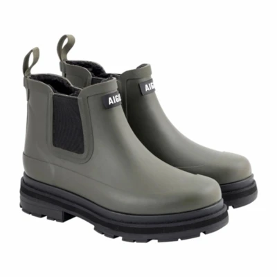 Afbeelding van Aigle SOFT RAIN FUR Regenlaarzen, Dames, Maat: 39, Pine green Natuurrubber