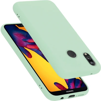 Afbeelding van Cadorabo Hoesje geschikt voor Huawei P20 LITE 2018 / NOVA 3E in LIQUID LICHT GROEN Beschermhoes gemaakt van flexibel TPU silicone Case Cover
