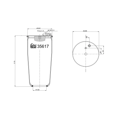 Afbeelding van Febi Bilstein Veerbalg 35617