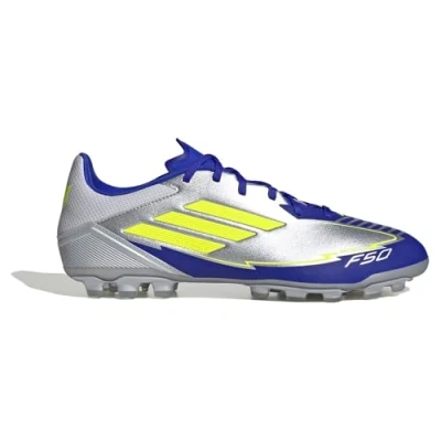 Afbeelding van adidas F50 LEAGUE Voetballaarzen Kunstmatige Ground Basketbal, uniseks, Zilver Met./Solar Geel/Lucid Blauw