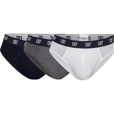 Afbeelding van Cristiano Ronaldo CR7 3 PACK Slip, Heren, Maat: Medium, Grey m white navy