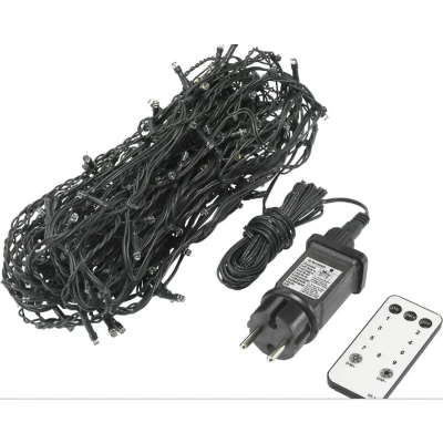 Afbeelding van Sygonix Kerstboomverlichting Binnen/buiten 230 V/50 Hz 180 SMD LED Warmwit, Koudwit Instelbare lichtmodus, Afstandsbediening