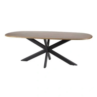 Afbeelding van Giga Meubel Eettafel Deens Ovaal 180cm Mangohout Cliff