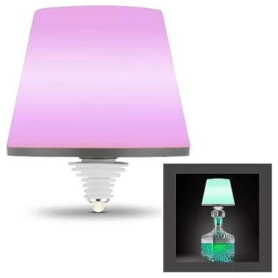 Afbeelding van REV LAMPRUSCO Draadloze RGB fleslamp, 130 lm, 2 W, 4000 mAh, dimbaar flessenlicht in verschillende kleuren, spatwaterdicht, touch tafellamp voor