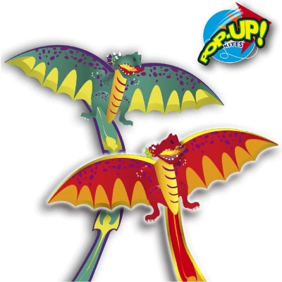 Afbeelding van Rhombus Pop Up 3D Dragon Vlieger Assorti
