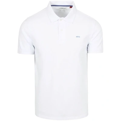 Afbeelding van McGregor Piqué Polo Wit maat M heren met Regular fit Pasvorm Katoen Suitable Herenkleding Poloshirt