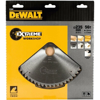 Afbeelding van DeWalt DT4097 Extreme Cirkelzaagblad 235 x 30 56T Hout / Laminaat