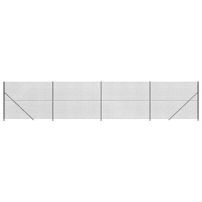 Afbeelding van Gaashek met flens 1,4x10 m antracietkleurig