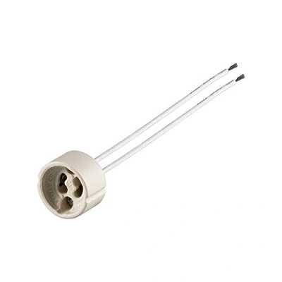 Afbeelding van Goobay GU10 lampfitting met dubbele draad max. 100 W/250 V (AC), 0,15 m kabel, keramiek