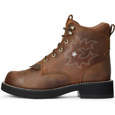Afbeelding van Ariat Stalschoenen Western Probaby Lacer B Driftwood Brown 39