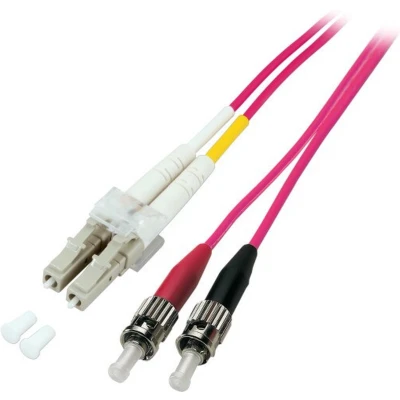 Afbeelding van 3 m Glasvezel Kabel LC ST OM4