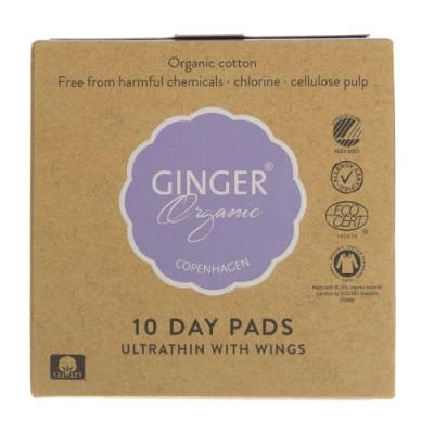 Afbeelding van Ginger Organic Maandverband Ultradun 10ST