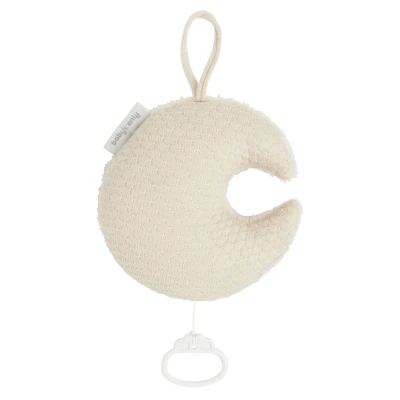 Afbeelding van Baby&#039;s Only Gebreid baby Muziekdoosje Muziekhanger maan Sky Warm Linen Muziek speelgoed