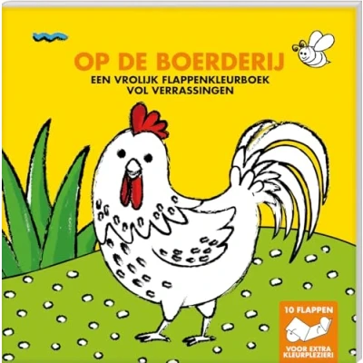 Afbeelding van Image books kleurboek met flappen op de boerderij