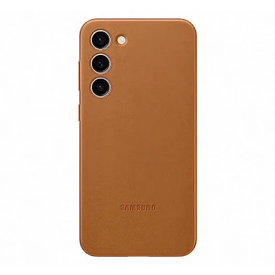 Afbeelding van SAMSUNG Leren hoesje Galaxy S23+ camel