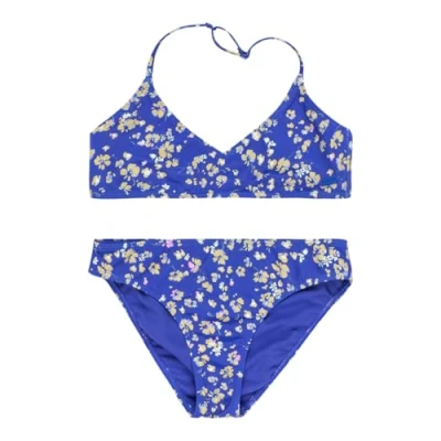 Afbeelding van Roxy Shadow Floral Brasic Bikini voor kinderen, Maat: 164, Blue