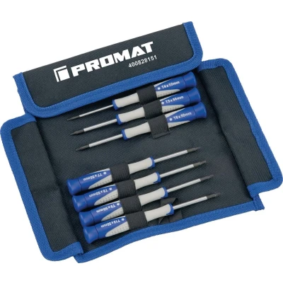 Afbeelding van Promat 7 delige precisie schroeverdraaierset torx