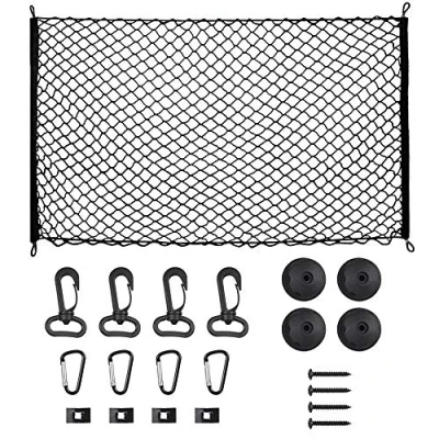 Afbeelding van Autokofferbaknet, bagagenet van elastisch nylon, 115 x 60 cm, voor de meeste voertuigtypen