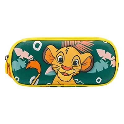 Afbeelding van Disney Le Lion King Green Dubbele 3D etui, Groen, 22 x 9,5 cm, Talla única, etui dubbel groen