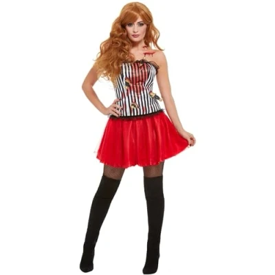 Afbeelding van Smiffys 51062L Luxe kostuum voor dames, wit, maat L, 44 46