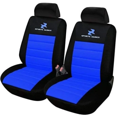 Afbeelding van WOLTU AS7256 2 Universele autostoelhoes voor stoelen, zwart/blauw