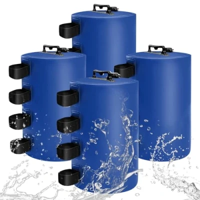 Afbeelding van MRWiZMS Set van 4 gewichtstassen voor watertent paviljoen, terrasparasol, outdoormeubels, blauw