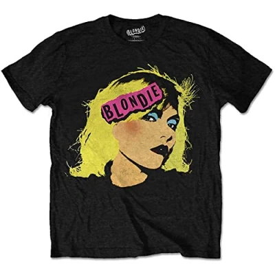 Afbeelding van Blondie Punk Logo Heren T shirt L Zwart