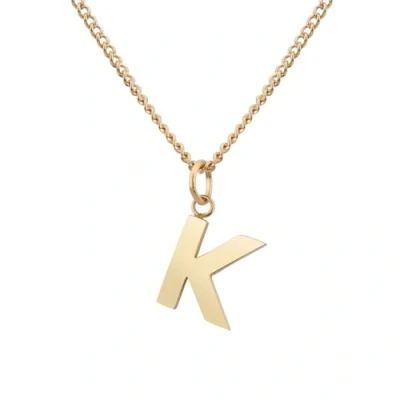 Afbeelding van ketting met letter in goud 18 karaat plating I voor dames Gepersonaliseerd cadeau Gouden hanger (K)