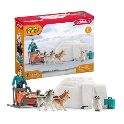 Afbeelding van schleich 42558 Verzending Naar Antarctica, vanaf 3 jaar, WILD LIFE doos, 19 stuks