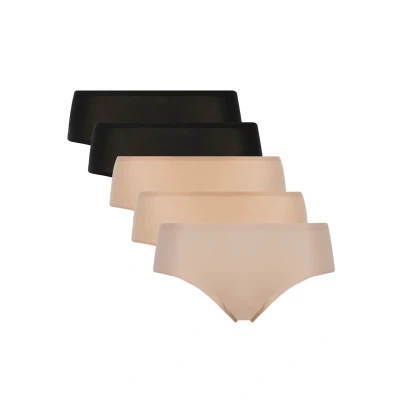 Afbeelding van Chantelle 5 PACK Slip, Dames, Maat: One Size, Schwarz nude creme