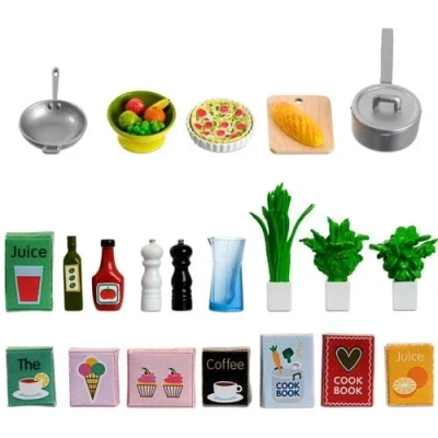 Afbeelding van Lundby poppenhuis keukenaccessoires