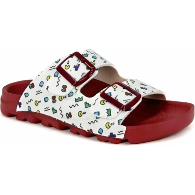 Afbeelding van GOBY Red Velvet Slipper Handgemaakt Premium Kwaliteit Maat 37