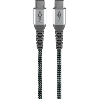 Afbeelding van Goobay USB C naar kabel USB2.0 tot 60W / nylon 2 meter