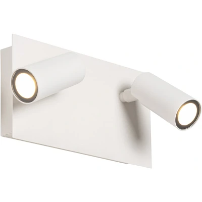 Afbeelding van QAZQA Moderne buiten wandlamp wit incl. LED 2 lichts IP54 Simon