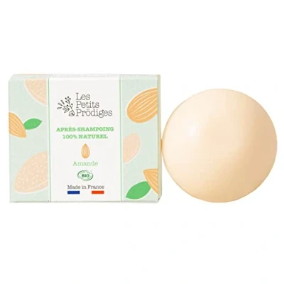 Afbeelding van Solide biologische amandelconditioner, 100% natuurlijk, voor alle haartypes, gemaakt in Frankrijk, respect hoofdleer, niet getest op dieren, recyclebare verpakking, LES PETITS PRODIGES
