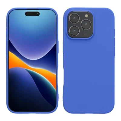 Afbeelding van kwmobile telefoonhoesje geschikt voor Apple iPhone 16 Pro Max Hoesje smartphone Back cover in Baltisch blauw