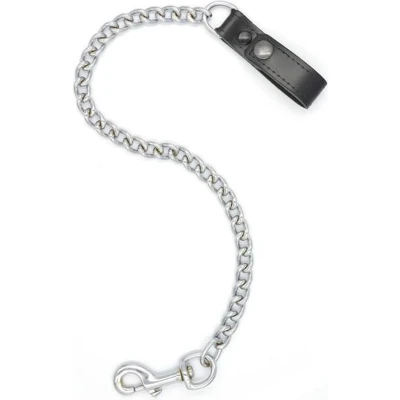 Afbeelding van Mister B Leren Lus Voor Riem Met Ketting