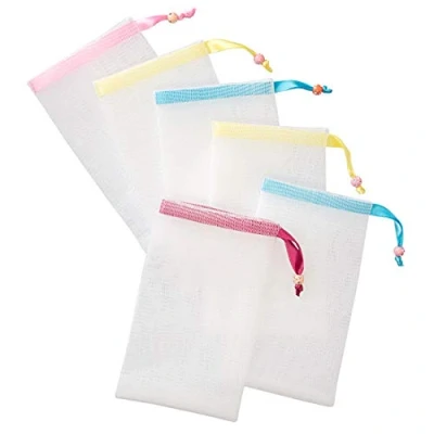 Afbeelding van GWHOLE 6 Stuks Zeepnet Nylon Zeepzak Schuimnet Mesh