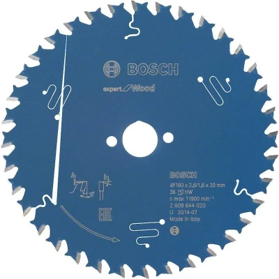 Image de BOSCH 2608644020 lame de scie circulaire Expert pour le bois, 160 x 20 2.6 mm, 36T