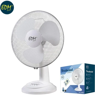 Afbeelding van Tafelventilator EDM Wit 35 W Ø 30 x 48 cm